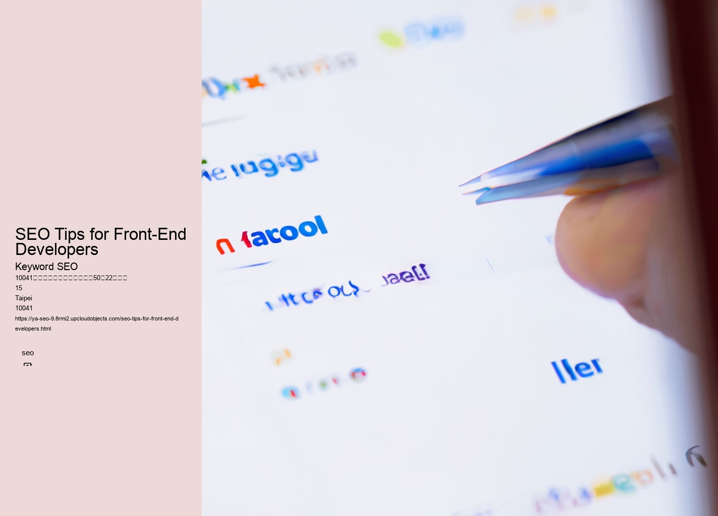 SEO Tips for Front-End Developers