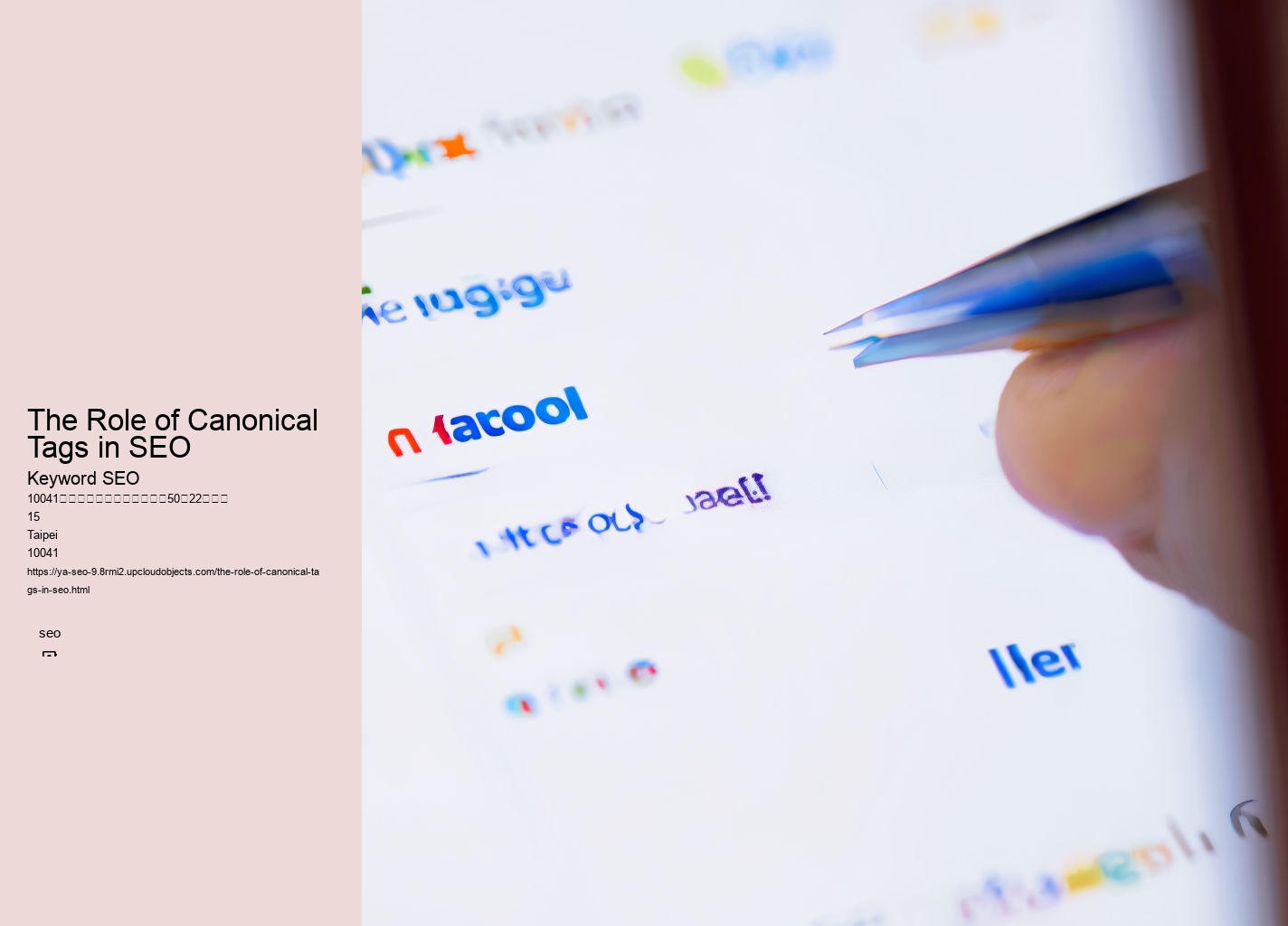 The Role of Canonical Tags in SEO